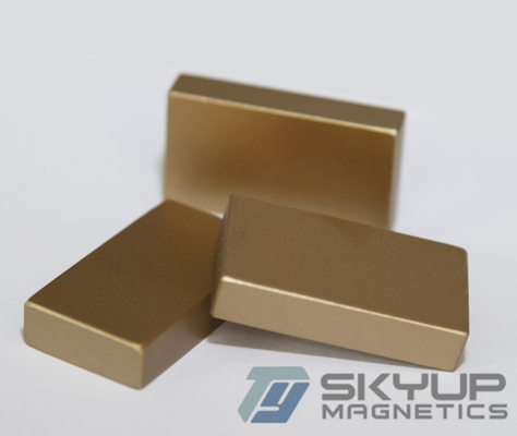 China Block Neodymium magnets with coating  everlube used in electronics ,with ISO/TS certification supplier