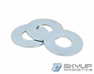 China Zn coated Ring Permanent Rare earth NdFeB Magnets coated for Injection louder spearker Produced by Skyup magnetics supplier