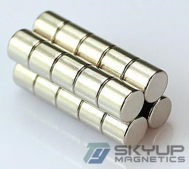 China Diameter 8x30mm Long Bar Cylinder Powerful Nickel Coated Neo Magnet supplier