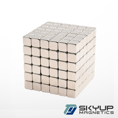 China Neo Cube Dia 5mm Magnetic Neodymium Block N52 Grade Magnet supplier