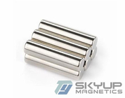 Cylinder NdFeB magnets Coated with Nickel  made by permanent rare earth Neo magnets produced by Skyup magnetics