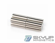 Rod magnets Coated with Ni   made by permanent rare earth Neo magnets produced by Skyup magnetics