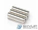 Cylinder NdFeB magnets Coated with Nickel  made by permanent rare earth Neo magnets produced by Skyup magnetics supplier