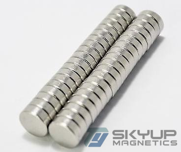 Disc Neodymiu magnets with coating Nickel  used in louder speakers ,with ISO/TS certification