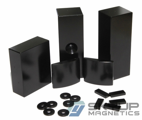 Permanent Neo magnets  with Black Epoxy coating widely used in Electronics.motors ,generators