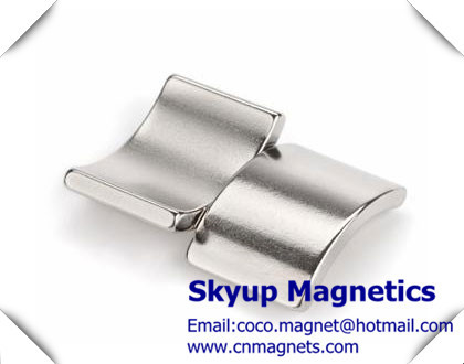 China Arc motor magnets - rare earth NdFeB Magnets used in Electronics and small motors ,with ISO/TS certification supplier
