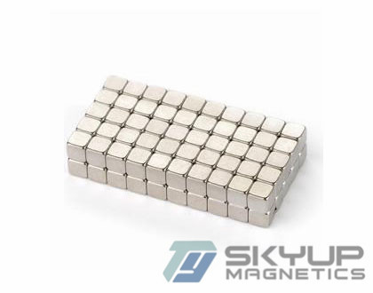 China N52 supper strong Cube Permanent Rare earth NdFeB Magnets 10x10x10mm coated with Nickel for electronics supplier