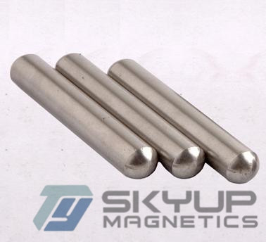 China Cylinder  magnets Coated with Ni   made by permanent rare earth Neo magnets produced by Skyup magnetics supplier