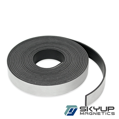 China For Refrigerator Door Adhesive Flexible Rubber Magnet Strip/ Sticky Back Roll Fridge Magnet supplier