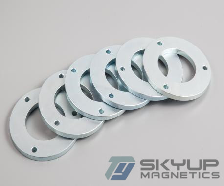 Ring Neodymium magnets with coating Nickel & Zn  used in louder speakers ,with ISO/TS certification