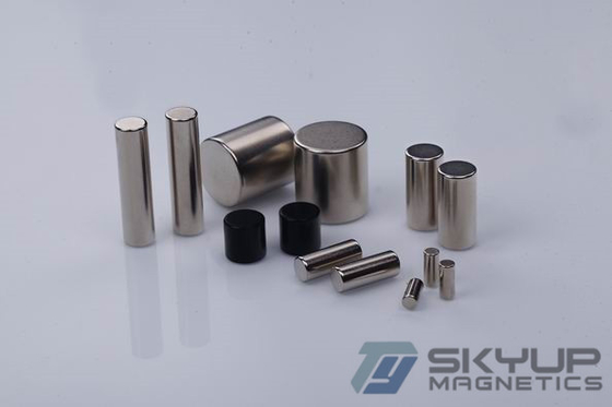 Cylinder NdFeB  magnets with coating Nickel  used in louder speakers ,with ISO/TS certification