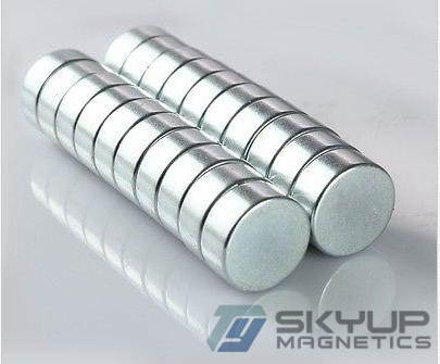 Disc Neodymiu magnets with coating Nickel  used in louder speakers ,with ISO/TS certification