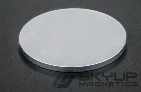 Disc NdFeB  magnets with 3M adhensive  used in automobile produced by Skyup magnetsics ,with ISO/TS certification