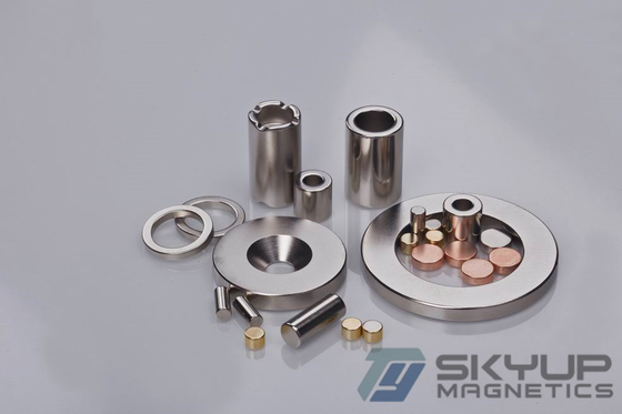 Tube Permanent Rare earth NdFeB Magnets coated with Nickel for Injection Motors Produced by Skyup magnetics