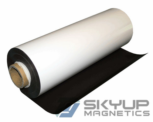 Flexible Magnetic Sheet Rubberized Magnets with Lamination of Black / brown Adhesive Ndfeb Strip Flexible Rubber Magnets