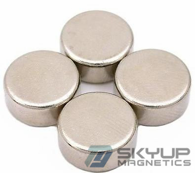 Disc NdFeB magnets with Nickel plating used in electronics ,with ISO/TS certification