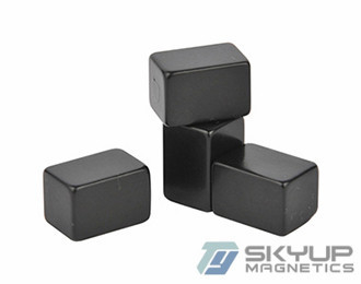 Block Neodymium magnets with coating  Black Epoxy used in electronics ,with ISO/TS certification