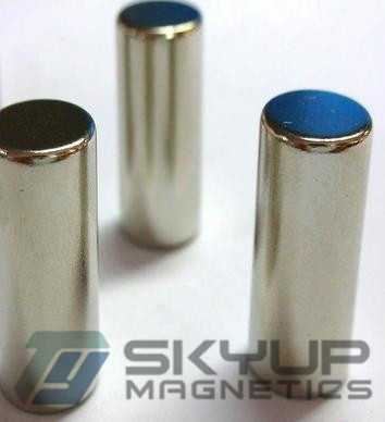 High Performance cylinder  magnets made by permanent rare earth Neo magnets produced by Skyup magnetics