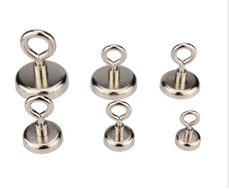 Hot Sale NdFeB Hook magnets produced by strong Permanent Magnets coated with Nickel plating