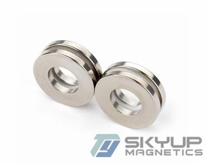 Strong Ring Magnets Countersunk Hole 5 mm Rare Earth Neodymium Circular coating Ni Neodymium magnet N35